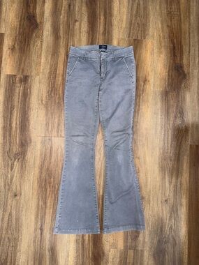 American Eagle Outfitters Gray/Navy Flare Jeans